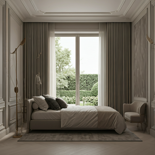 The Obsidian Pavilion interior master suite